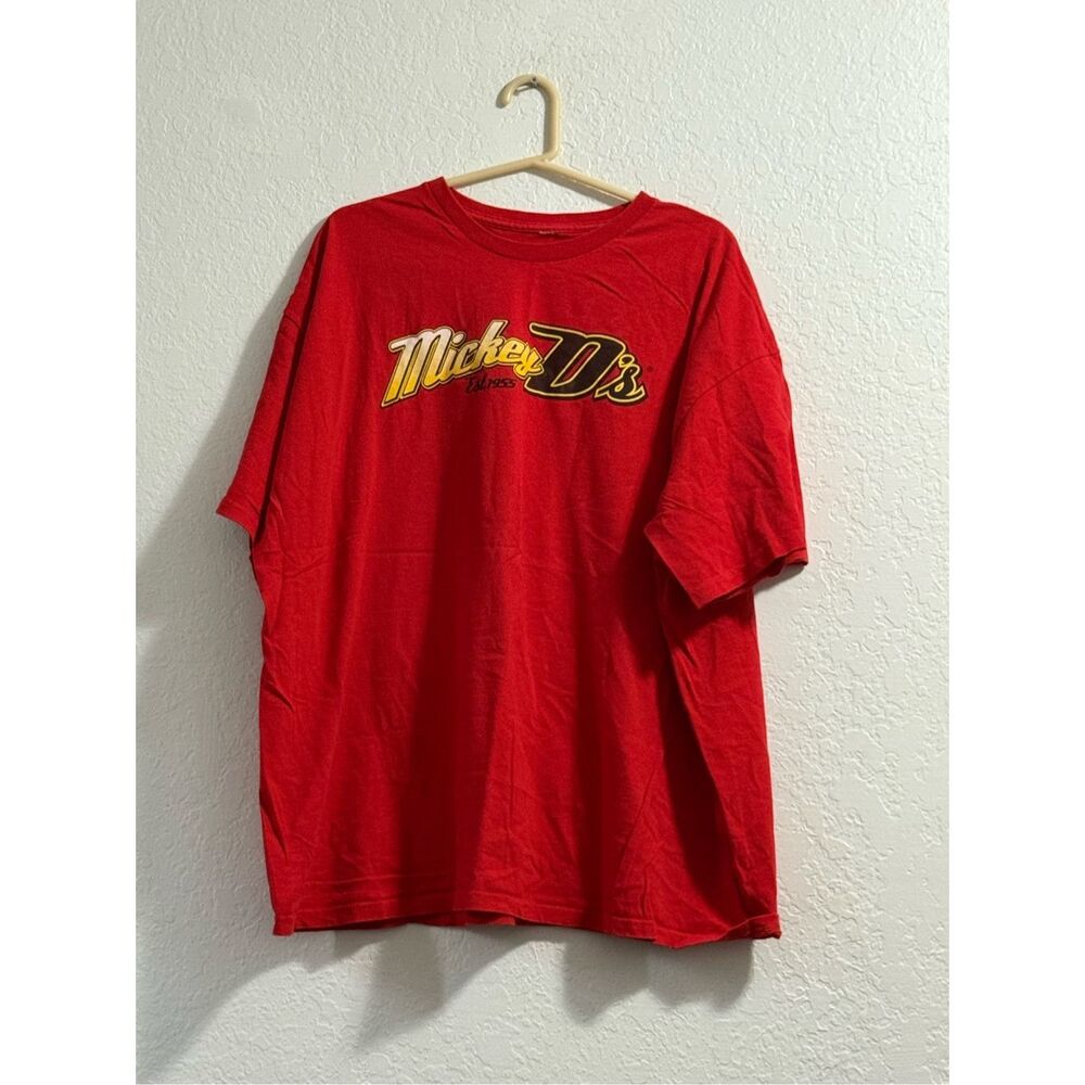 Vintage McDonald's employee red t shirt Sz XL Mickey d's